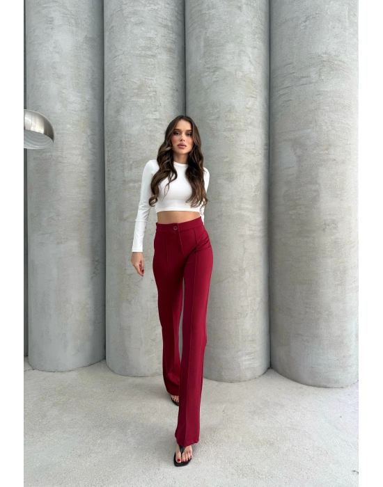 Önü cumalı ithal krep pantolon