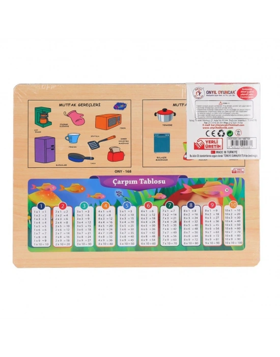 ONY-168-169 Ahşap Tutmalı Mutfak Gereçleri - Oyuncak