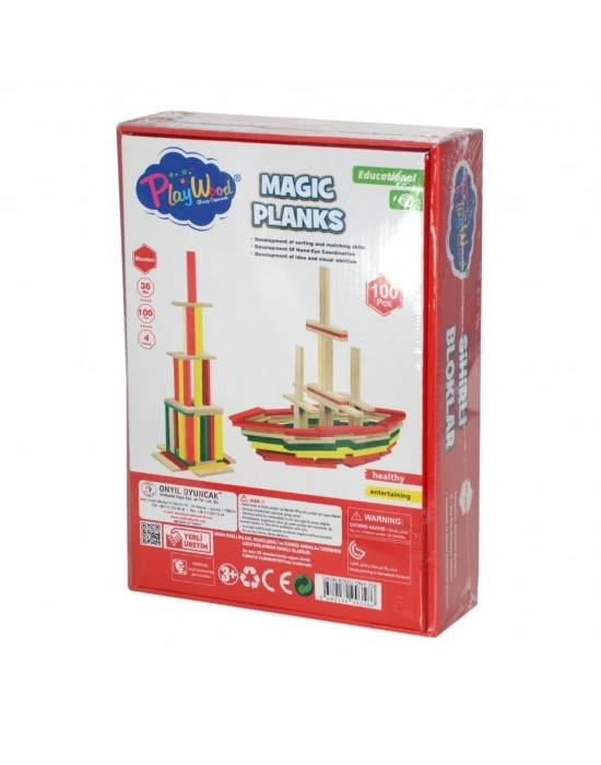 ONY-358	Ahşap 100 Parça Sihirli Bloklar