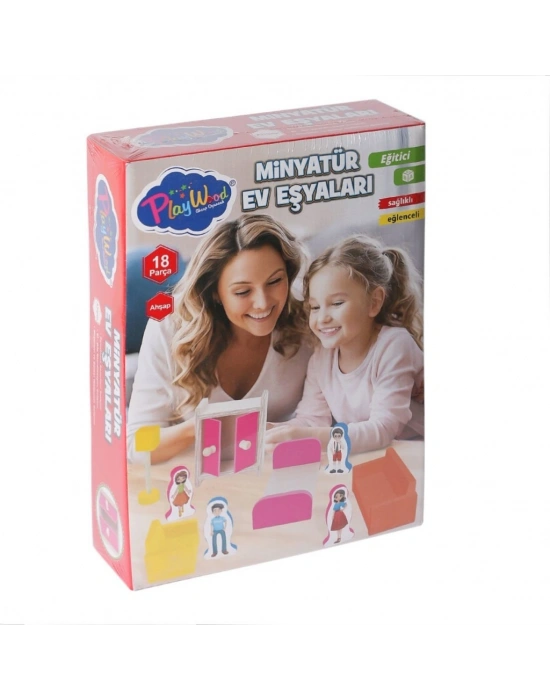 ONY-407 Ahşap Minyatür Ev Eşyaları -Oyuncak
