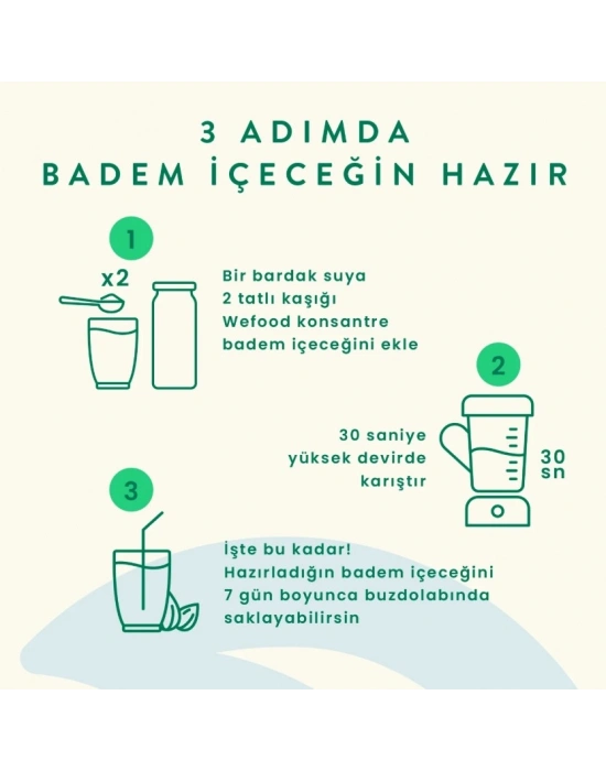 Organik Badem Sütü Konsantresi 240 Gr