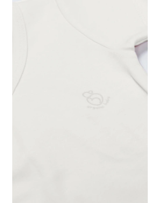 Organik Natural Basic Style Kruvaze Uzun Kol Body BS17102 Ekru