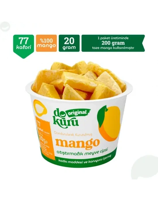 Original Mango Atıştırmalık Meyve Cipsi 20gr