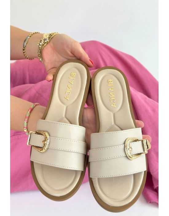 Orja Bej Cilt Terlik