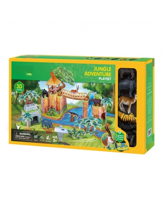 Orman Hayvanları Oyun Seti 3D Puzzle