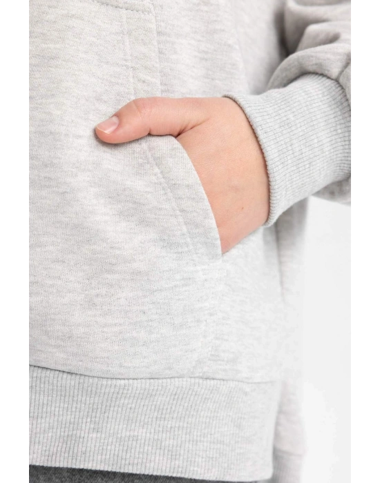 Oversize Geniş Kalıp Kapüşonlu Sweatshirt B7834AXNS