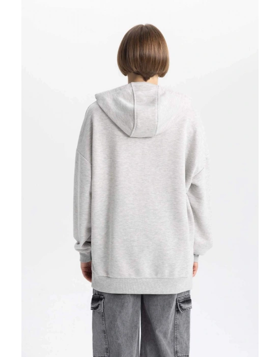 Oversize Geniş Kalıp Kapüşonlu Sweatshirt B7834AXNS