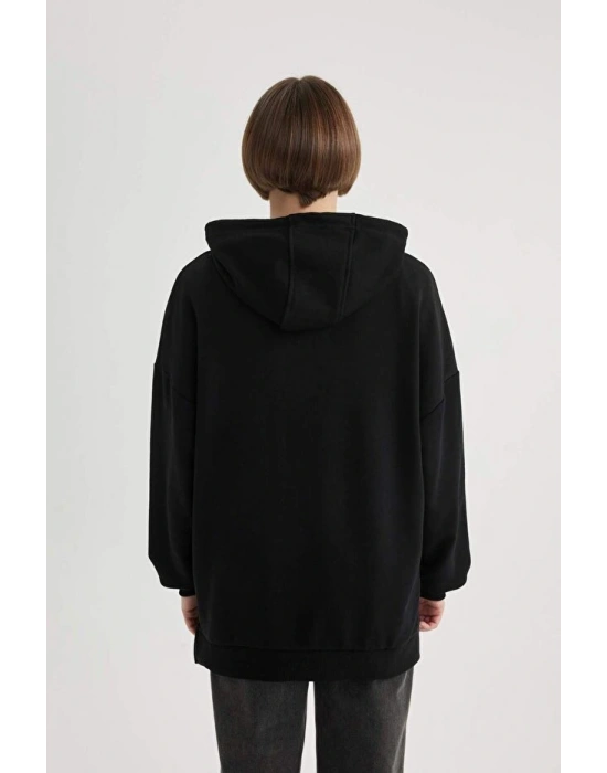 Oversize Geniş Kalıp Polo Yaka Sweatshirt