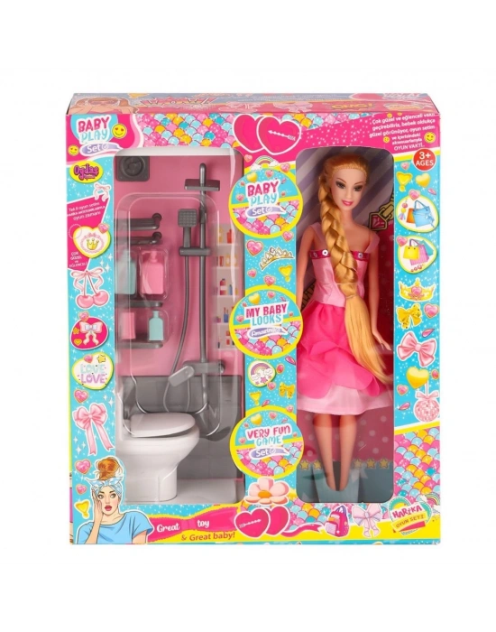 OYD-02387 Bebek ve Banyo Oyun Seti - Oyuncak