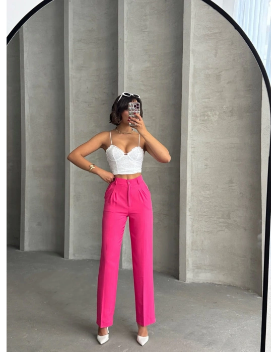 Palazzo fuşya pantolon