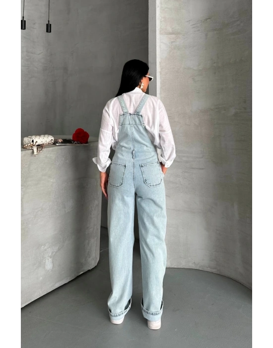 Pantolon kar yıkama salopet mavi d2514