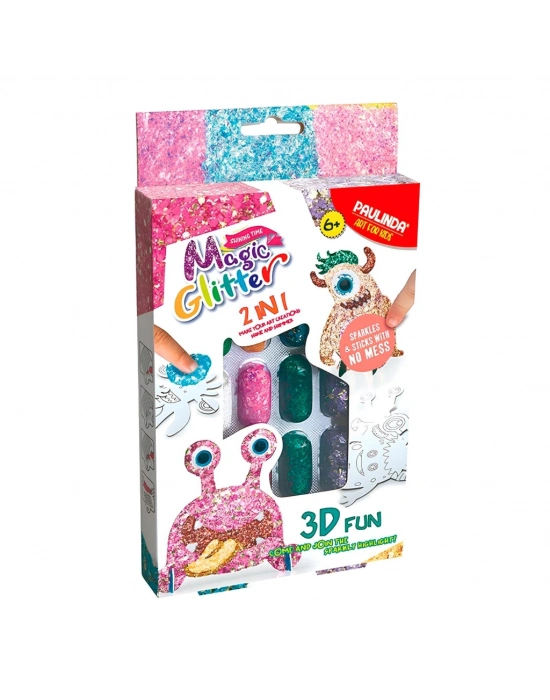 Paulinda Magic Glitter 2n1 3D Fun Hobi Set S00095583