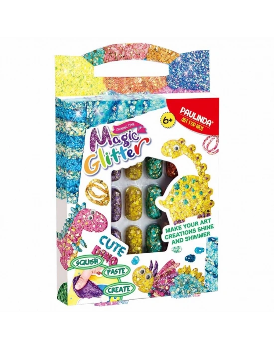 Paulinda Magic Glitter Cute Dino Hobi Set 12x5 ml S00095579