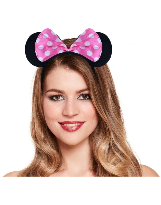 Pembe Fiyonklu Minnie Mouse Tacı Kulak NessiWorld