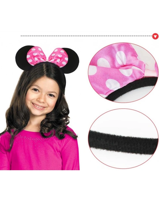 Pembe Fiyonklu Minnie Mouse Tacı Kulak NessiWorld