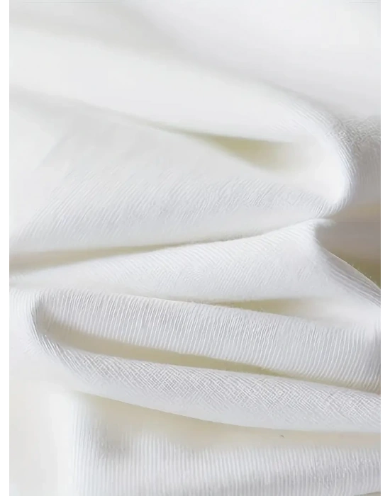 Pembe Panter Baskılı Erkek Oversize Günlük Kısa Kollu Tişört İlkbahar ve Yaz için Mükemmeldir - Beyaz