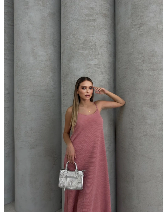 Piliseli uzun elbise