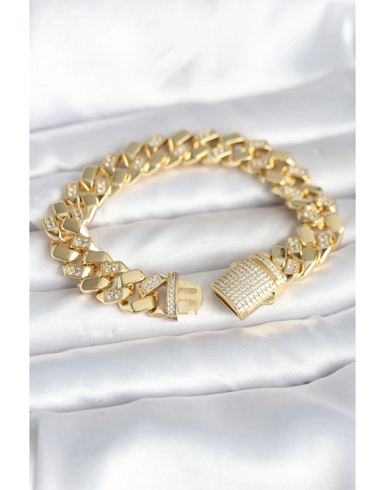 Pirinç Gold Renk VIP Exclusive Seri Gurmet Model Kadın Bileklik