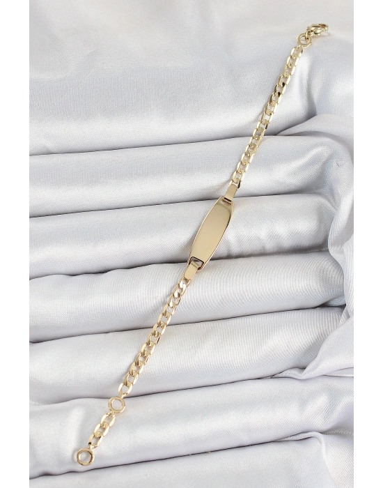 Pirinç Oval Model Gold Renk Xuping Bebek Künyesi