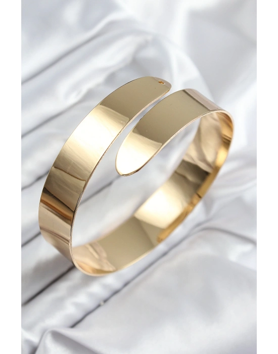 Pirinç Sarmal Model Gold Renk Pazu Bileklik