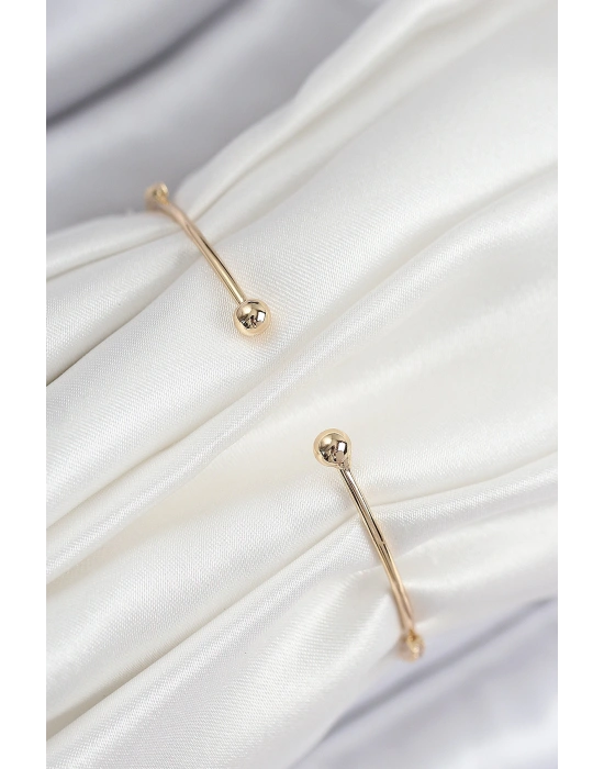 Pirinç Zirkon Taşlı Kelebek Model Gold Renk Kadın Bileklik