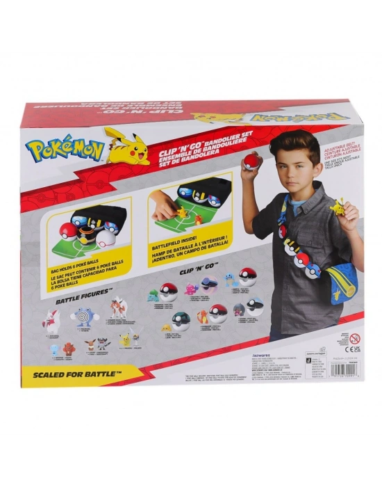 POK PKW3649 Pokemon Clip N Go Bandolier Büyük Set