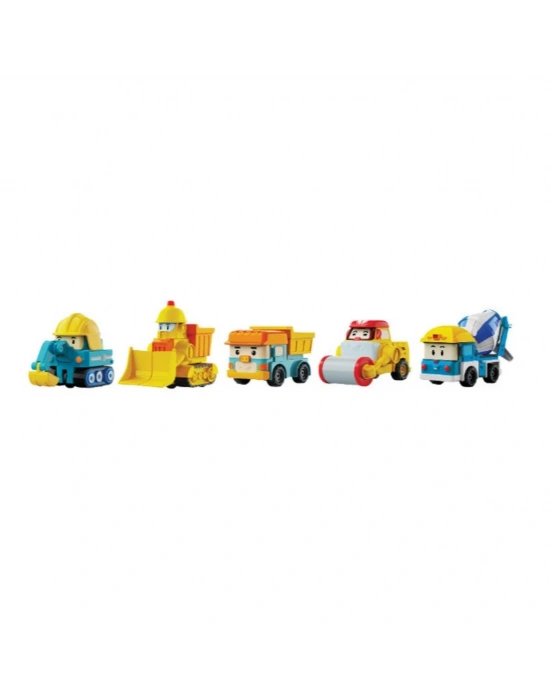 Poli Mini İnşaat Araçları 5li Set