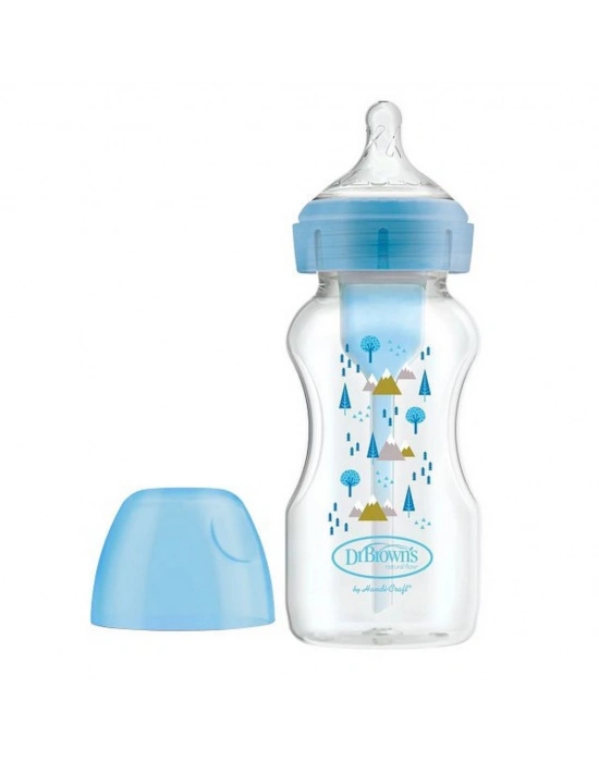 PP Geniş Ağız Options Biberon 270 ml Mavi