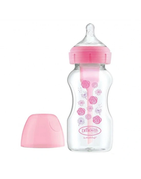 PP Geniş Ağız Options Biberon 270 ml Pembe