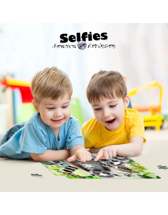 Prime 3D - Lemur Pelüş ve Selfie 48 Parça Puzzle 15801