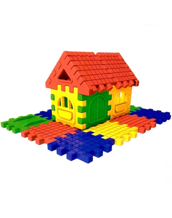 Puzzle City 3D Yapı ve Tasarım Blokları 64 Parça