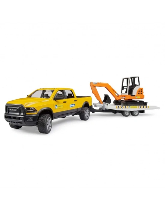 Ram 2500 Römorklu Pickup ve Mini Ekskavatör 02546