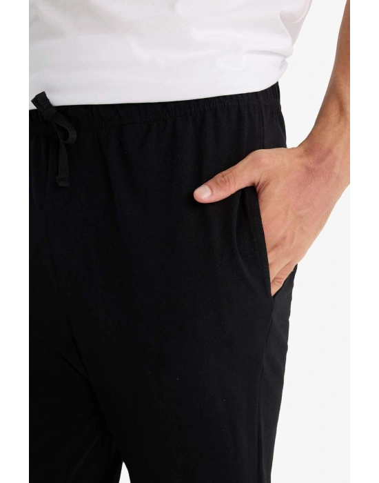 Regular Fit Beli Bağcıklı Düz Paça Cepli Pijama Altı Z7323AZ24SP