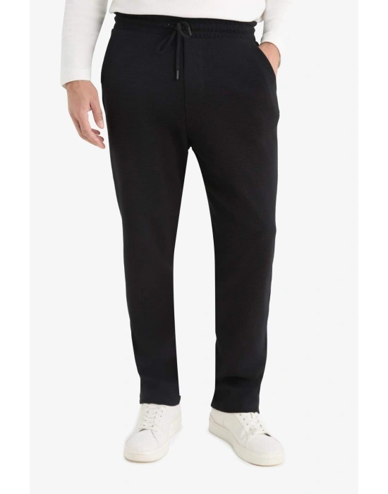 Regular Fit Cepli Düz Paça Dokulu Eşofman Altı D7603AX25SP