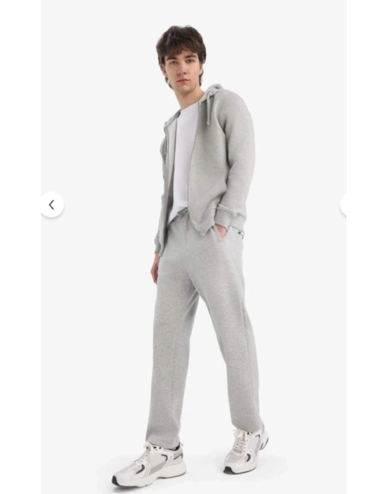 Regular Fit Eşofman Altı Pamuklu Düz Paça D6762AX24AU Gri