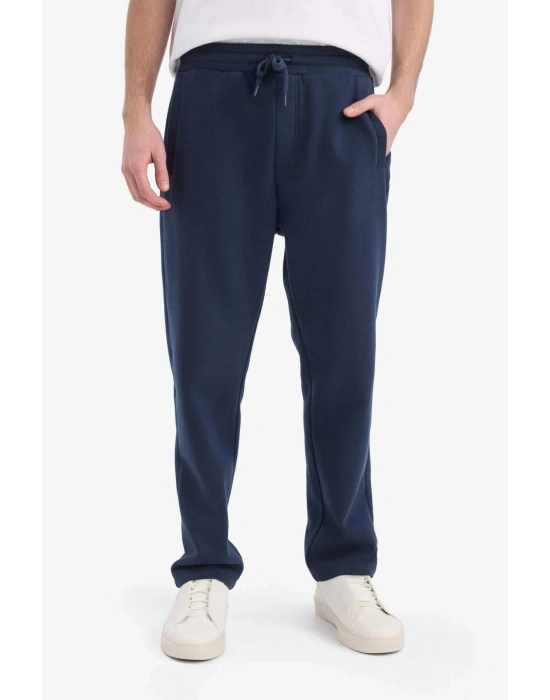 Regular Fit Fleto Cepli Düz Paça Kalın Eşofman Altı D7601AX25SP