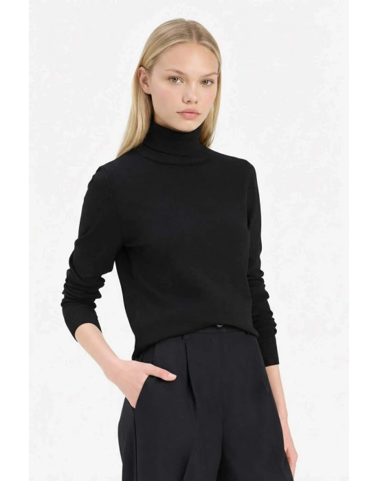 Regular Fit Yarım Balıkçı Yaka Triko Kazak E8498AX25WN