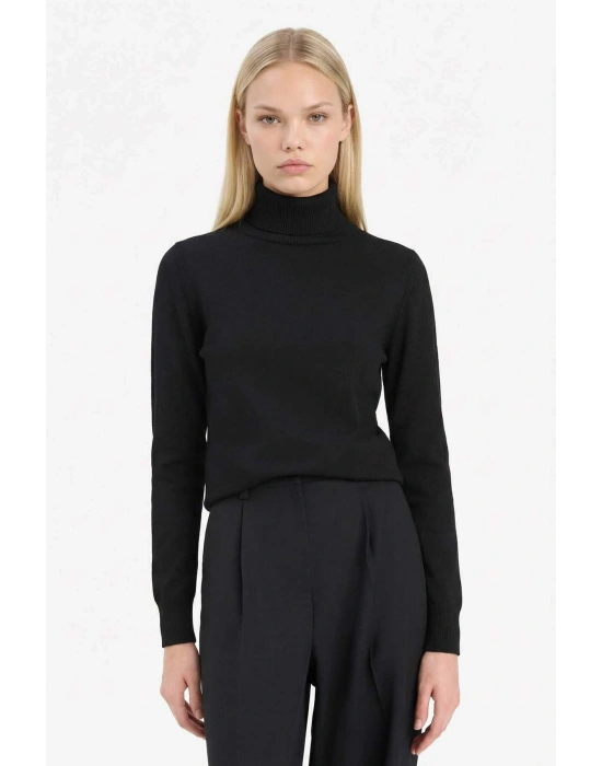 Regular Fit Yarım Balıkçı Yaka Triko Kazak E8498AX25WN