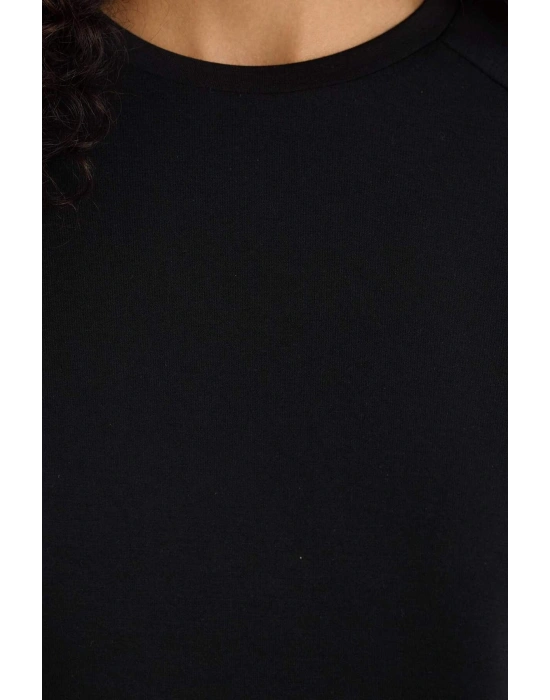 Relax Fit Bisiklet Yaka Yumuşak Dokulu Modal Kısa Kollu Tişört F1031AX25AU