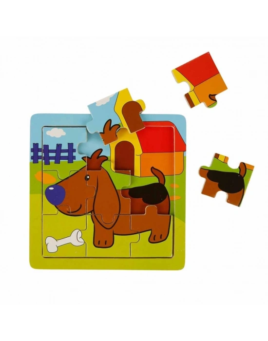 S00002907 PUZZLE ANIMALS 9 PCS 3 AST