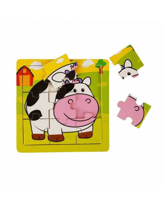 S00002907 PUZZLE ANIMALS 9 PCS 3 AST