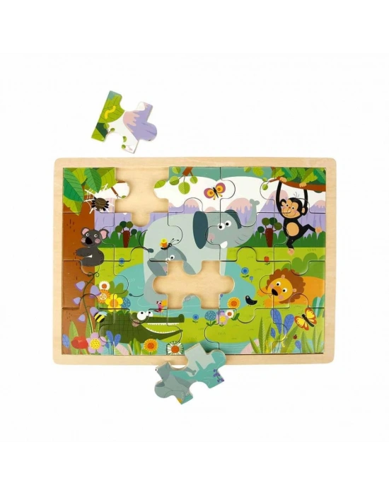 S01002909 PUZZLE ANMALS 5 PCS 2 AST