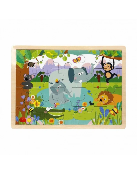 S01002909 PUZZLE ANMALS 5 PCS 2 AST