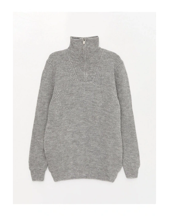 Şal Yaka Uzun Kollu Erkek Triko Kazak