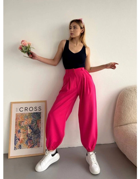 Şalvar pantolon fuşya s23202