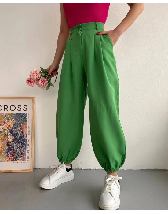 Şalvar pantolon yeşil s23202