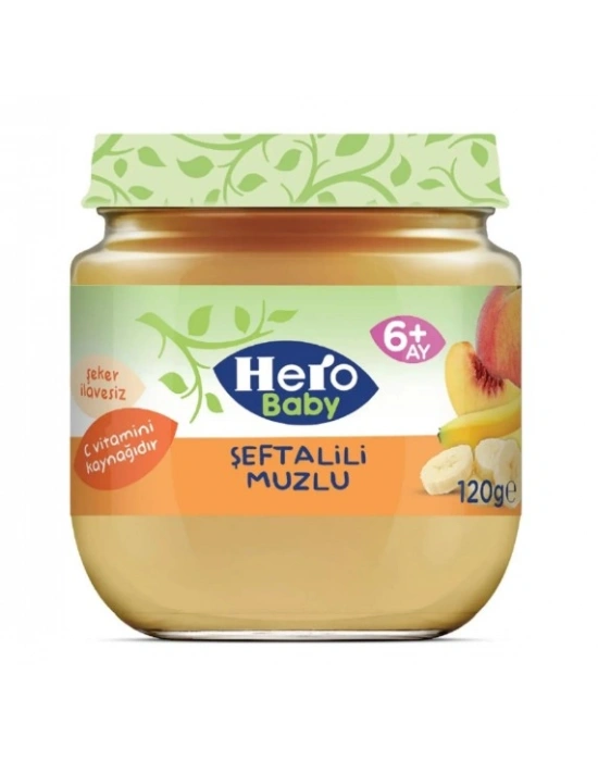 Şeftalili Muzlu Kavanoz Mama 120 Gr