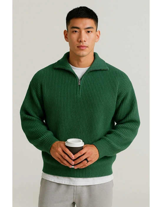 selanik örme erkek kalın kışlık kazak