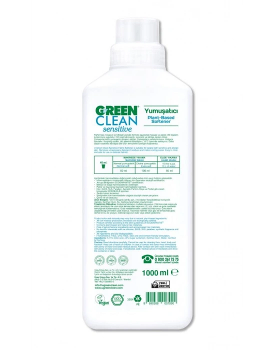 Sensitive Parfümsüz Bitkisel Yumuşatıcı 1000 ml