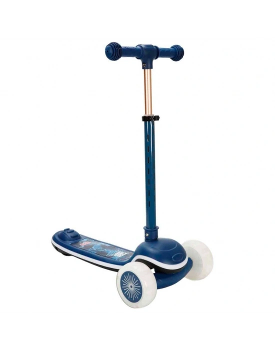 Sesli ve Işıklı 3 Tekerlekli Katlanabilir Scooter